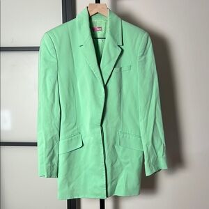 Gauge81 Women's Ratari Oversized Blazer Jacket Size XS Pistachio Green